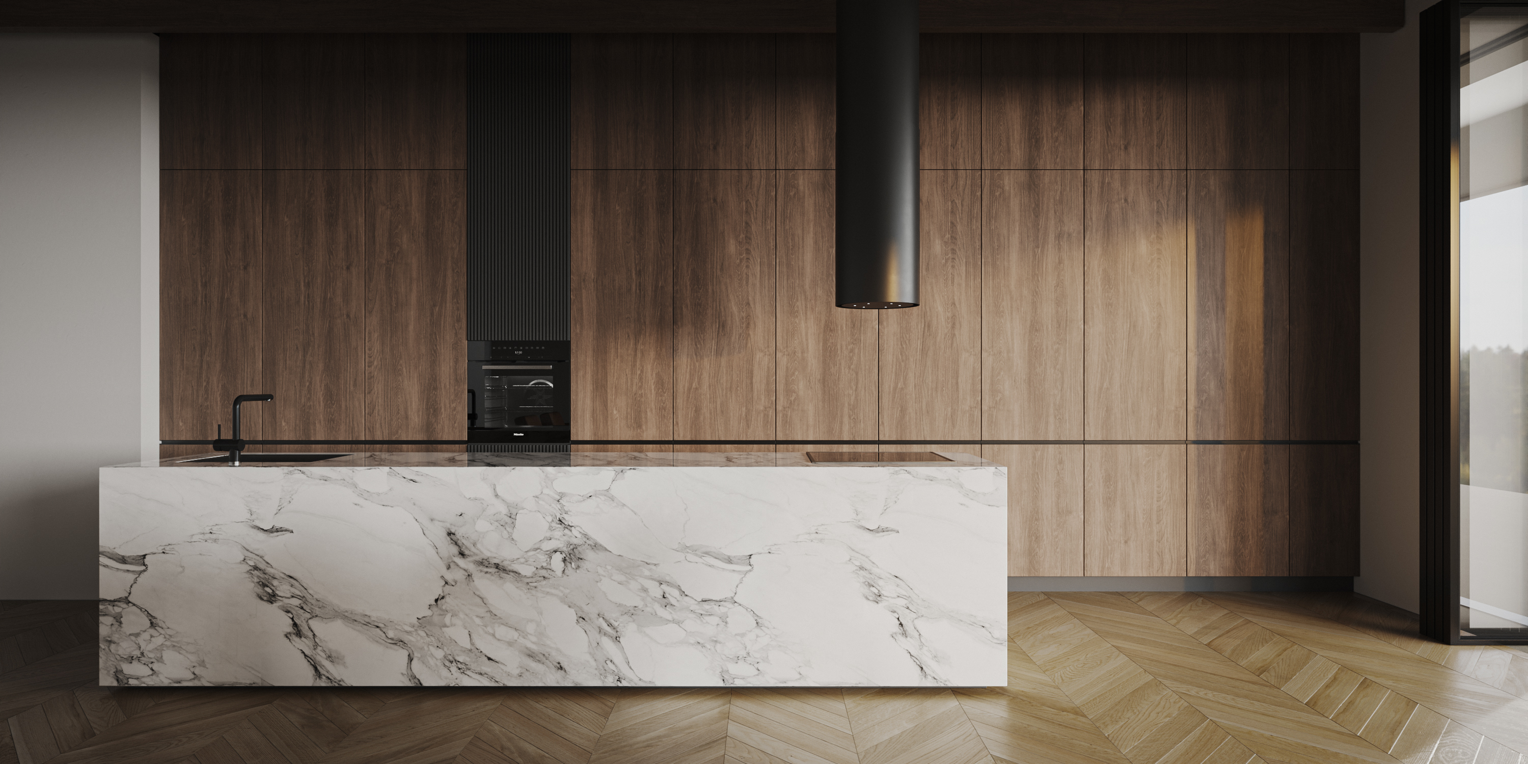Mountain House — interior design & visualization